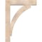 Ekena Millwork Thorton Block Smooth Bracket w/ Offset Brace, Douglas Fir, 7 1/2"W x 36"D x 48"H BKT0806X36X48THR05SDF - alternate 3